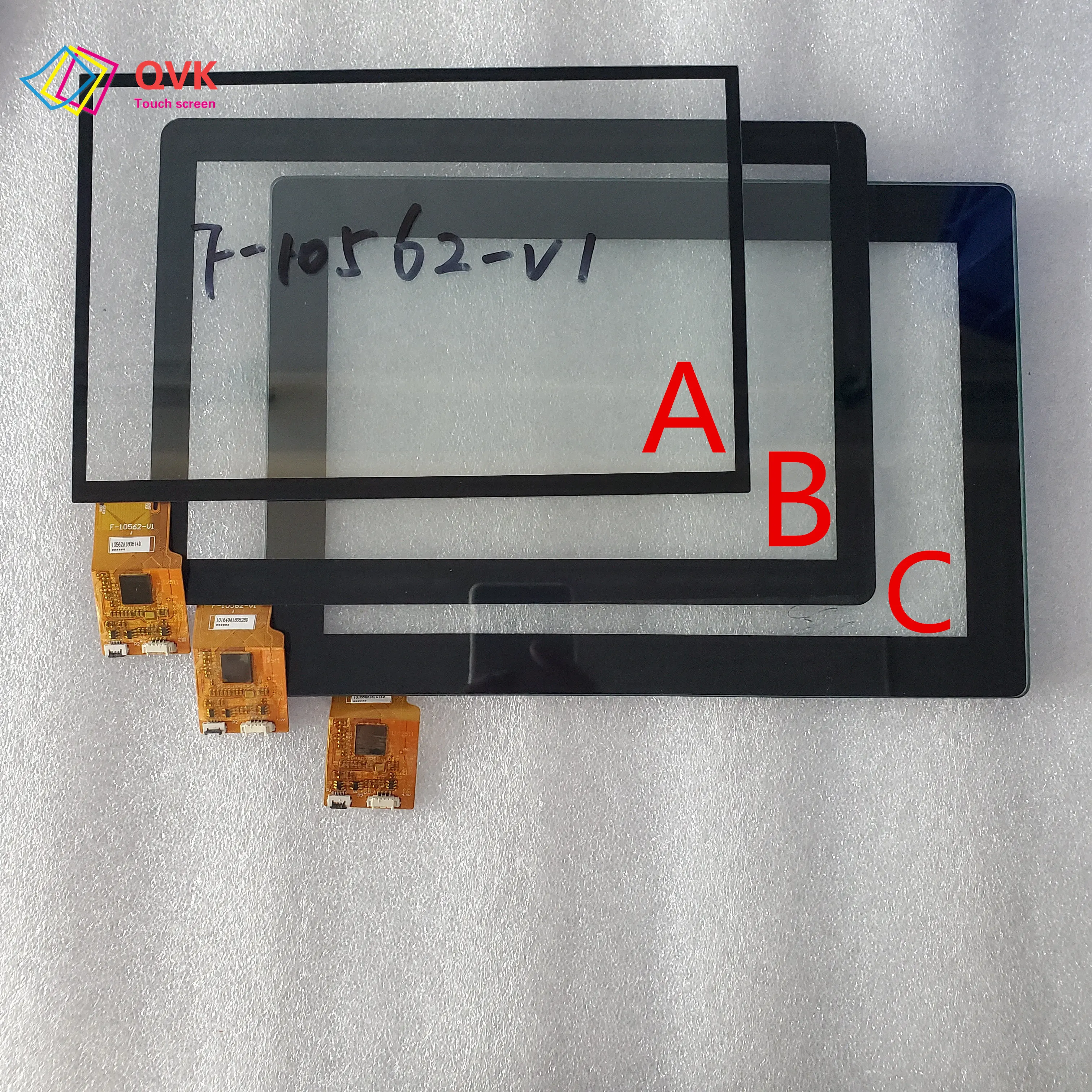 

Black touch screen P/N F-10562-V1 Capacitive touch screen panel repair replacement parts free shipping