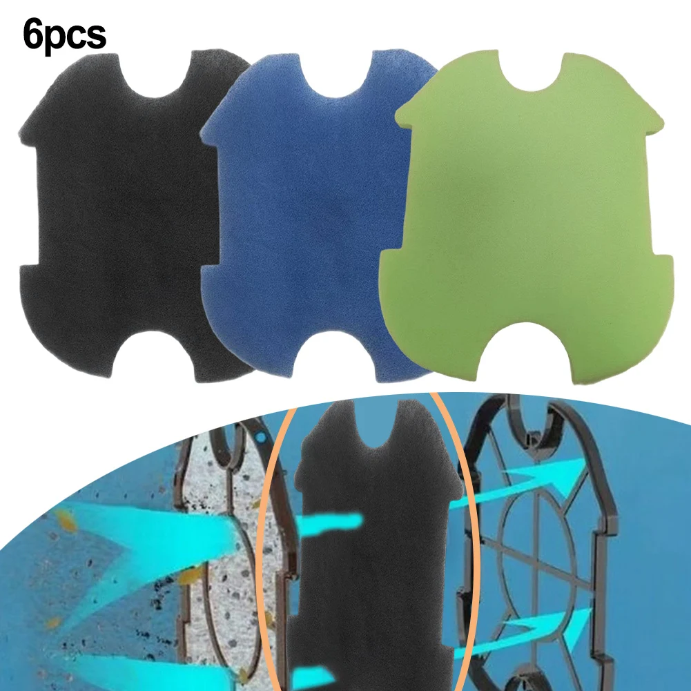 6pcs Efficient Filter Sponge For Robotic Pool Cleaner A1 Effectively Trap Debris And Particles Pool Cleaning Accessory
