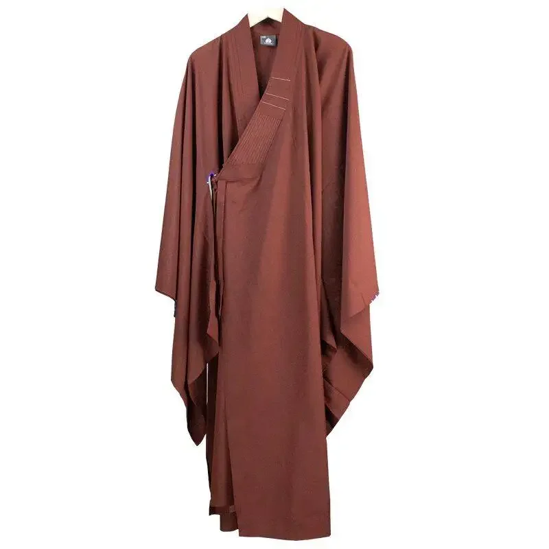 Monk Costume Buddhist Chinese Traditional Clothings Meditation Zen Shaolin Hanfu Clothing Taoism Tibetan Clothes Monk Robe