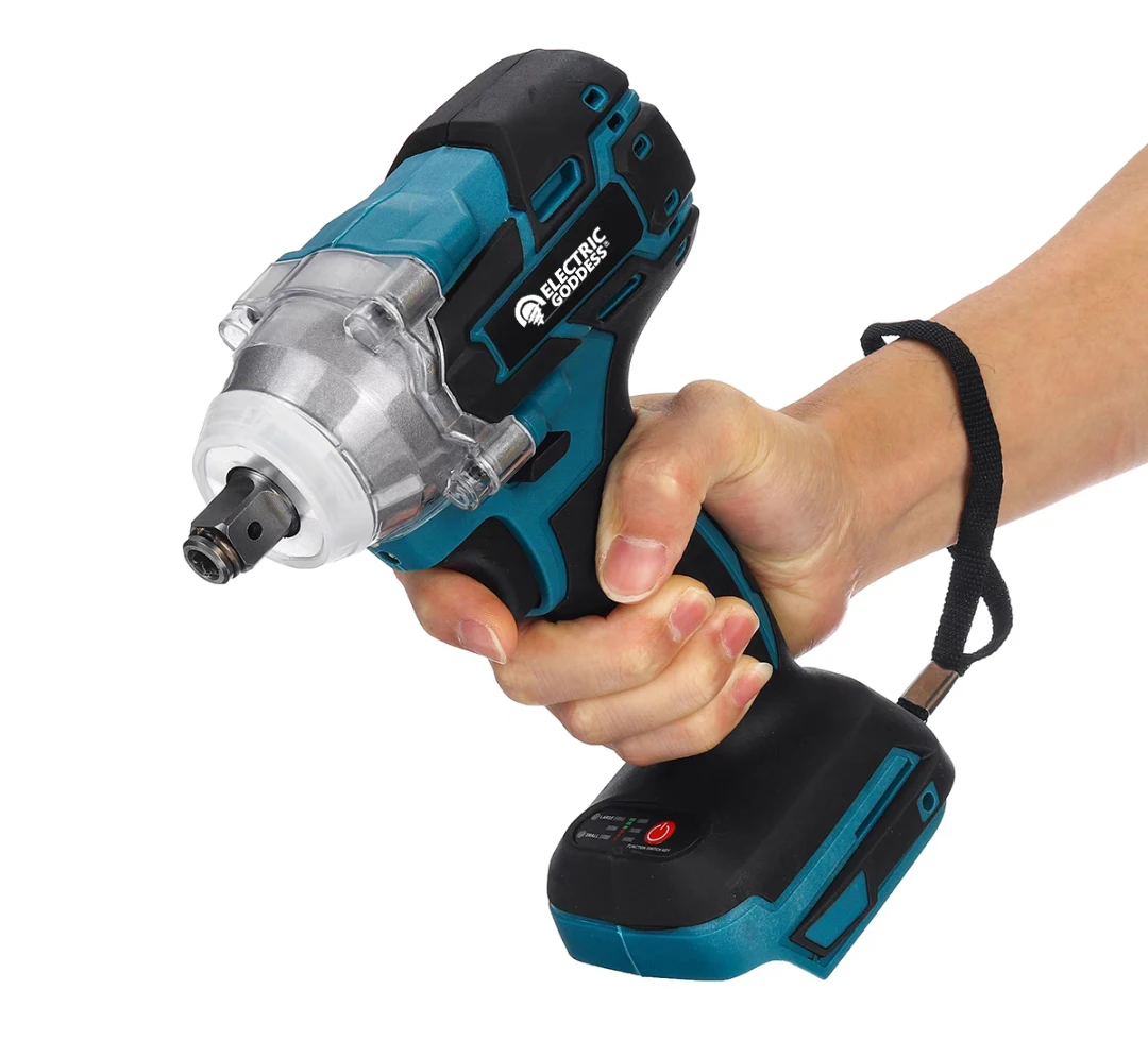 TW285 520 Нм Бесщеточный электрический ударный гайковерт 1/2 дюйма Аккумуляторный ключ Автомобильный ремонтный электроинструмент для аккумуляторного штифта Makita 18 В