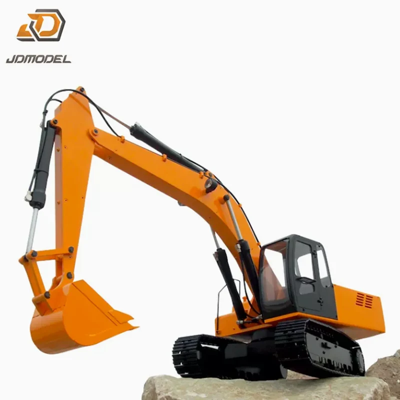 1:12 Remote Control Driven Hydraulic Excavator Engineering Vehicle Model JDM-1