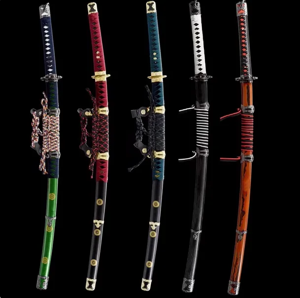 High Quality 103cm Wooden Japanese Samurai Katana Tachi Sword Log Rosewood Blade Practice Weapon Cosplay Props Unsharp