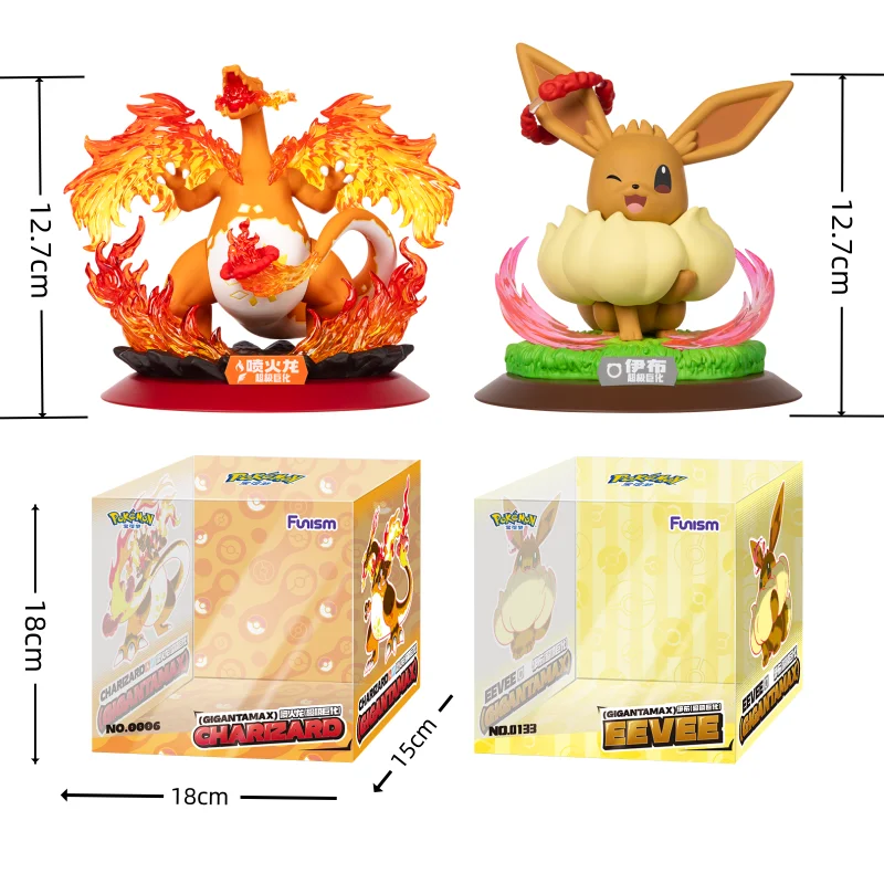 Pokemon Anime Actiefiguren Super Giant Charizard Eevee Verzamelen Modellen Beeldjes Thuis Ornamenten Kinderspeelgoed Verjaardagscadeautjes