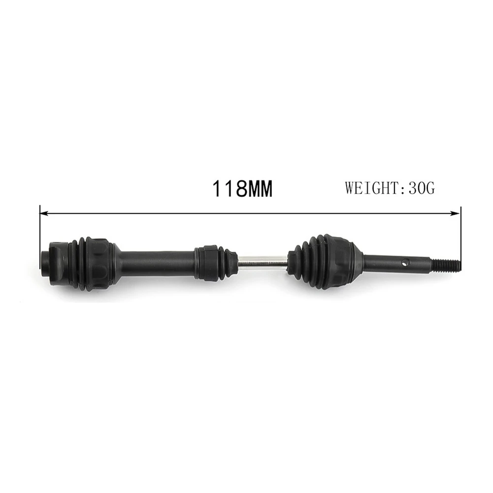 2Pcs Steel Rear Drive Shaft Driveshaft CVD 6852R for 1/10 Traxxas Slash VXL 4X4 2WD Rustler Hoss Stampede RC Car,Black