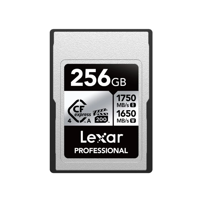 Lexar Professional SILVER CFexpress 4.0 Type A geheugenkaart 256GB 512GB VPG200 8k CFA kaart voor SONY camera tot 1750Mb/s CF-kaart