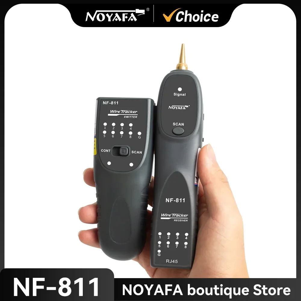 

NOYAFA NF-811 Cable Tester RJ45 RJ11 Telephone Wire/Cable Detector Network Cable Tracker Fault Locator Continuity Test Tool