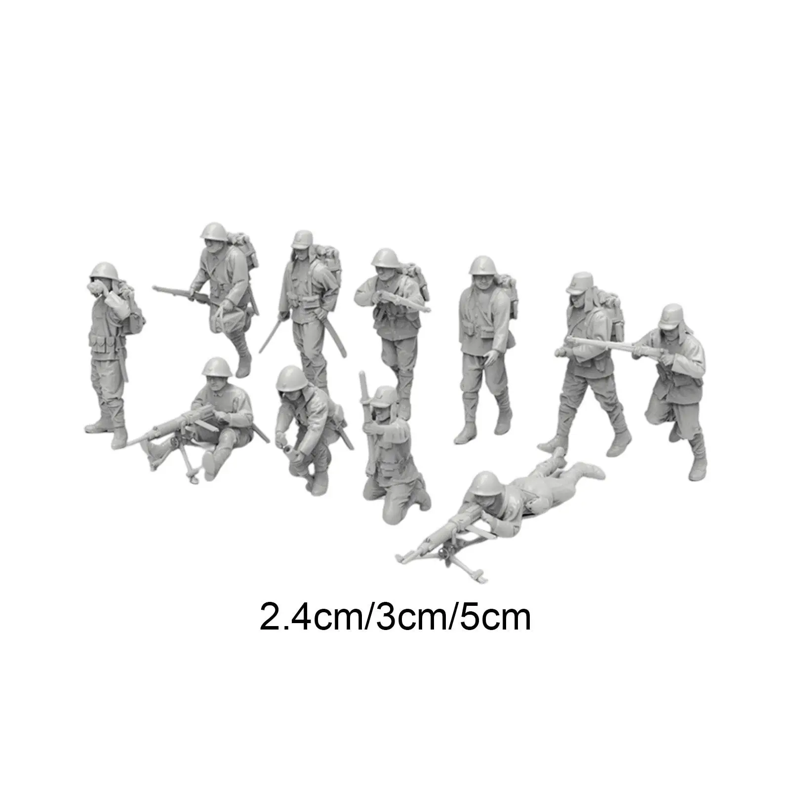 11x figurines miniatures non peintes, pour loisirs en famille
