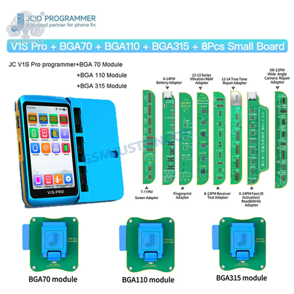 JC V1S Pro BGA315/110/70 Nand programcı HDD SN veri okuma yazma