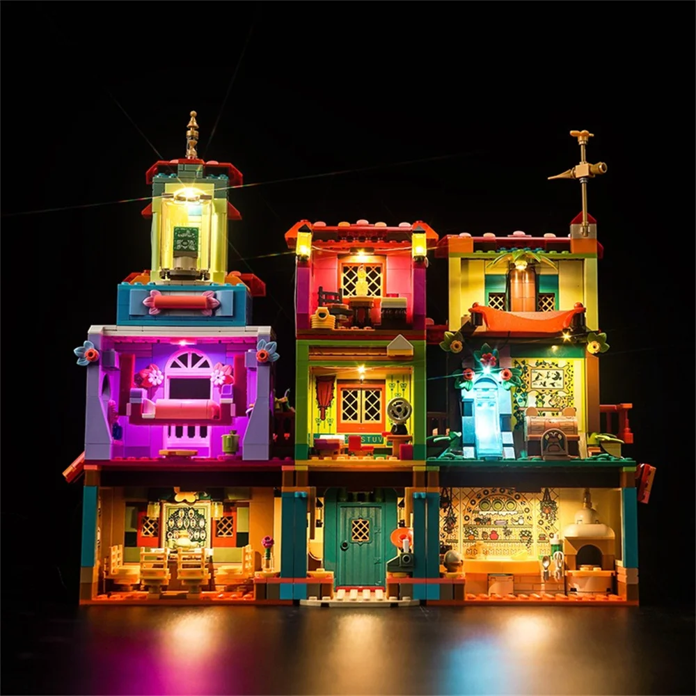 El juego de iluminación de la mágica casa Madrigal de la película Encanto 43245 no incluye bloques de construcción (solo Kit de luz Led)