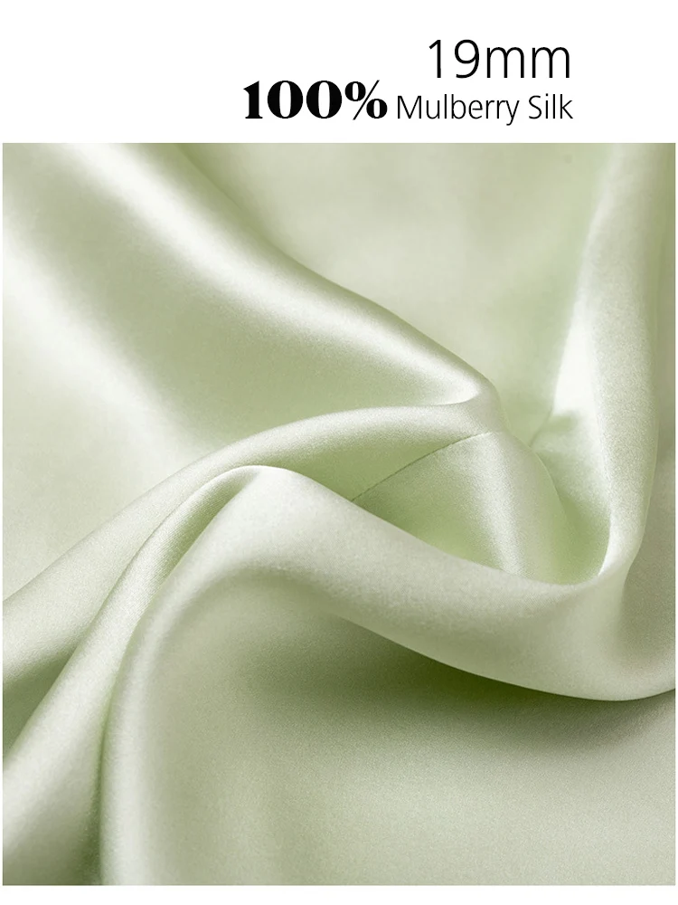 SuyaDream Women Solid Shirts, 19mm 100%Real Silk, Turn Down Collar Long Blouses, 2024 Spring Summer, Casual Mini Dress