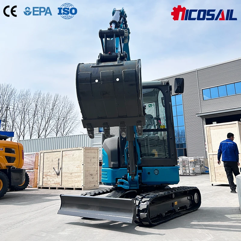 

NICOSAIL OKW35E 3.5Ton Hydraulic Crawler Excavator Zero Tail Swing Mini Digger With Dozer