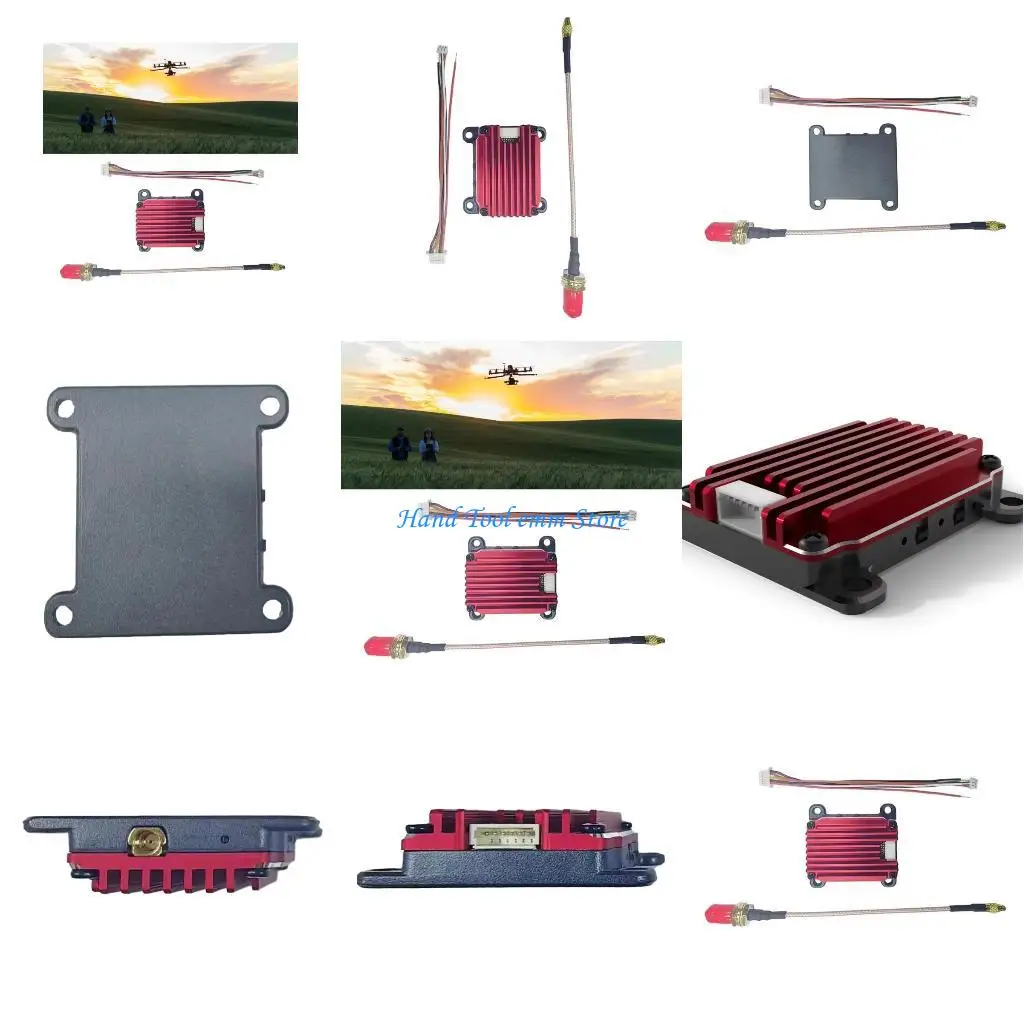 H37F 1.6W 5.8G 48CH PitMode ميكروفونات مدمجة 2-6 لطائرات بدون طيار FPV LongRanges