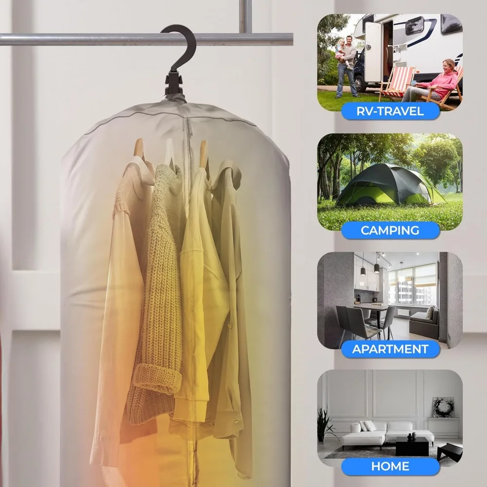 SereneLife 電動ポータブル衣類乾燥機 |   1000W 多用途ミニヒーター＆アロマディフューザー 家庭、アパート、寮、旅行、RV用