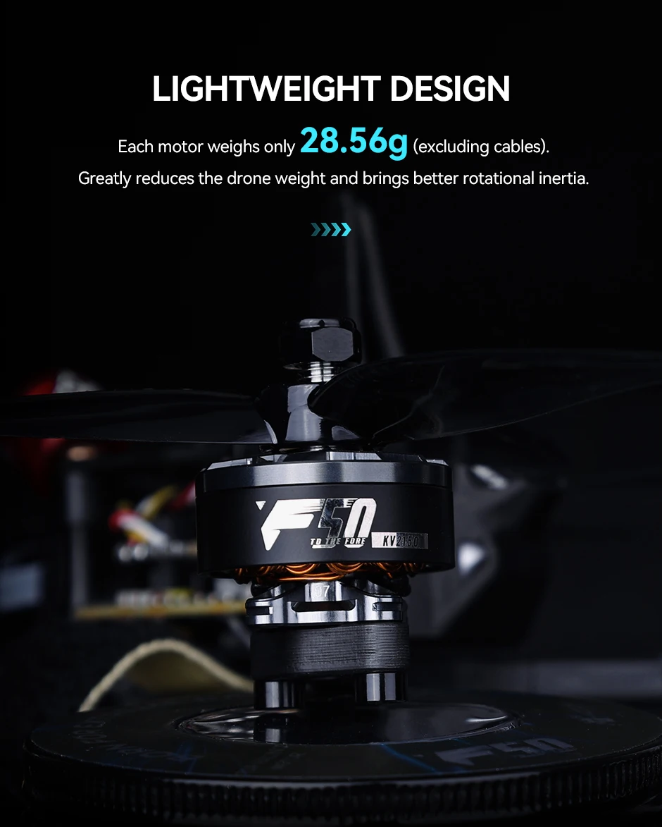 T-HOBBY F50 2150KV/2200KV 6S 5mm Shaft Brushless Motor For 5inch FPV Racing Freestyle DroneUniFly