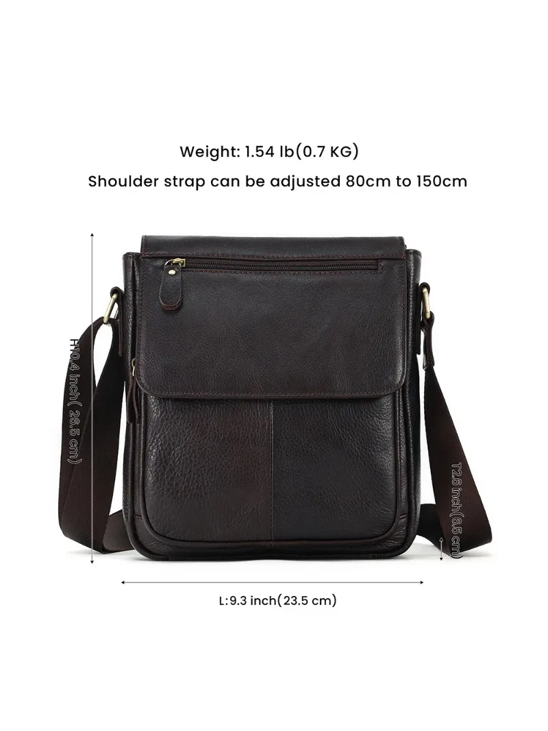 

JOYIR Genuine Cowhide Leather Men Vintage Handbags Flap Men's Shoulder Bags Casual Messenger Bags Fashion Crossbody Bag