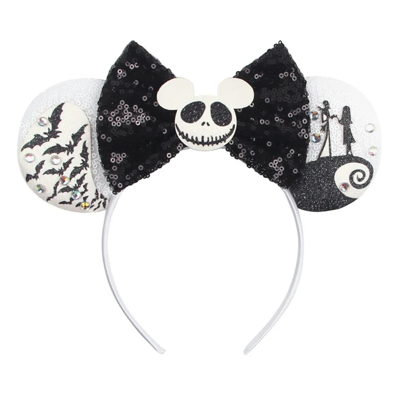 Halloween Mickey Mouse, Mickey Zombie, Ghost, Pumpkin Headband, Children\'s Cosplay, Party Hair Accessories