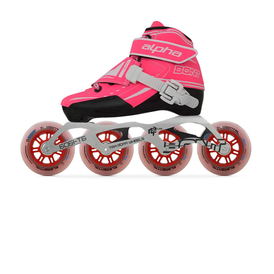 BONT Alpha 2PT 165mm Inline Skate Speed Skate Roller Skate  Package Kids Skate Salom Speed Skate High Cut Carbon skates