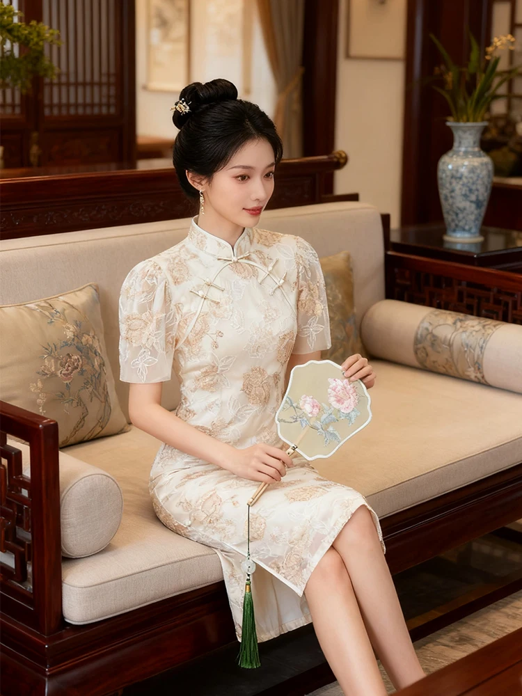

Dorabana Elely Embroidered Young Sle Summer New Chinese Sle Breathable Polyester Daily Improved Net irt