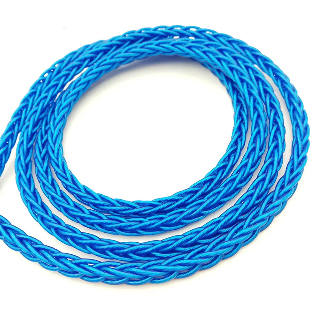 シングルクリスタル銅と銀メッキのワイヤー、DIYイヤホンアップグレードケーブル、オーディオケーブル、データケーブル、大胆、8ストランド、432コア、od 5.0mm