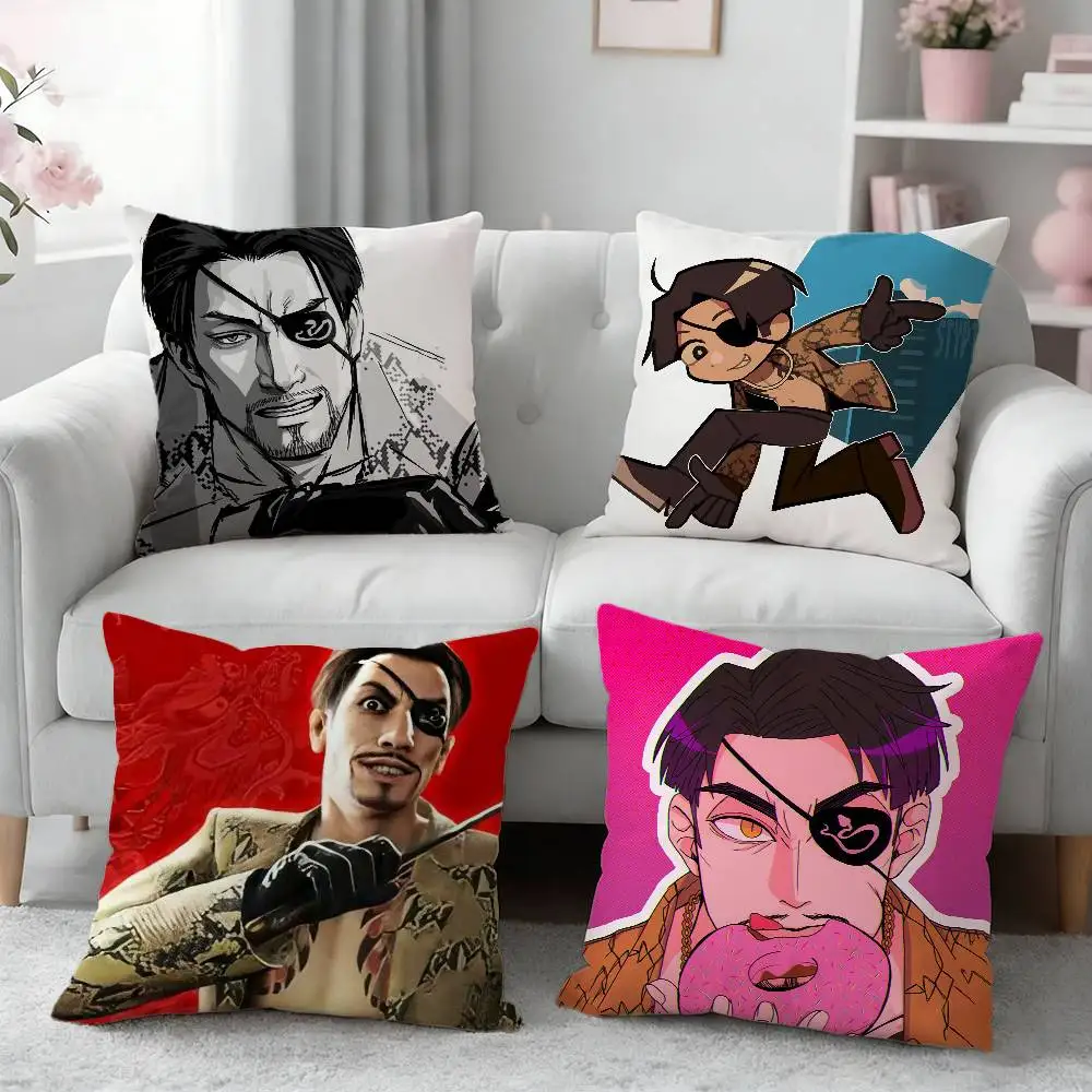 

Goro Majima Game Y-Yakuza Pillow Case for Sofa Living Room Home office Decor Protective Cover