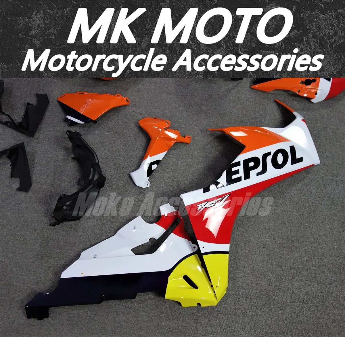 Kit carene moto adatto per Cbr1000rr 2017 2018 2019 Set carrozzeria iniezione ABS di alta qualità Nuovo rosso bianco arancione