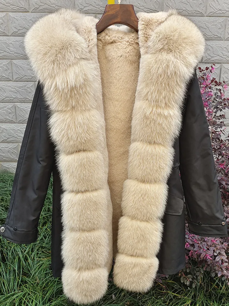 ZMEENNA Ladies Warm Winter Parka With Luxurious Faux Fur Hood And Removable Liner Stylish Long Sleeve Casual Outwear ZM3385