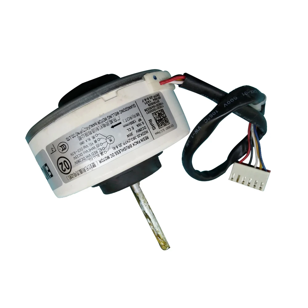 20W WZDK20-38G(ZKFP-20-8-6) Motor de ventilador de aire acondicionado buen funcionamiento 13W WZDK13-38G-1(RD-310-13-8) Motor de ventilador CC sin