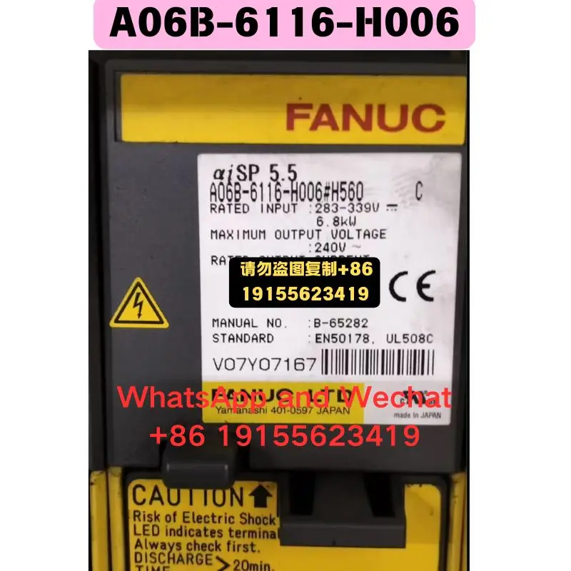 Used OEM disassembled parts A06B-6116-H006 Driver Functional test OK Quick delivery