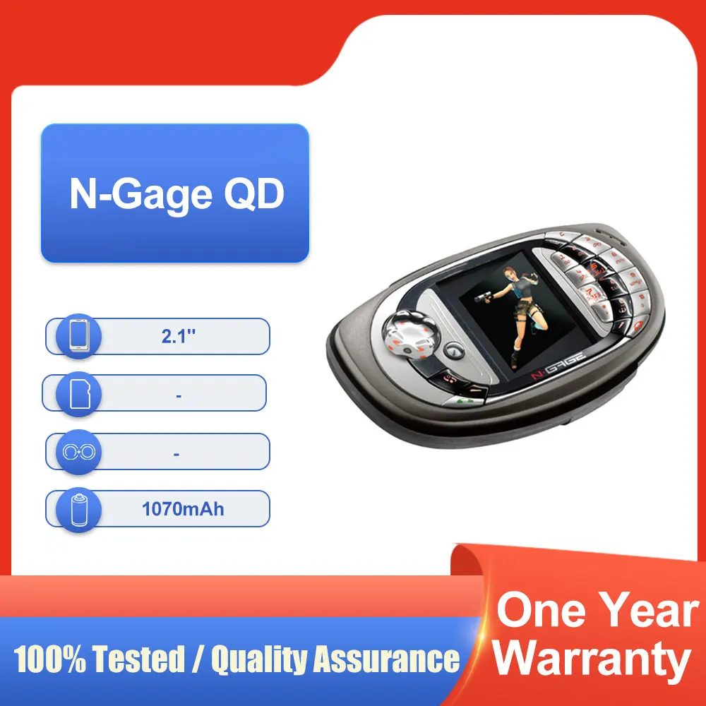 الأصلي مقفلة N-Gage QD شريحة واحدة بلوتوث 2.1 "1070mAh مكبر الصوت شحن سريع الهاتف المحمول في حالة جيدة