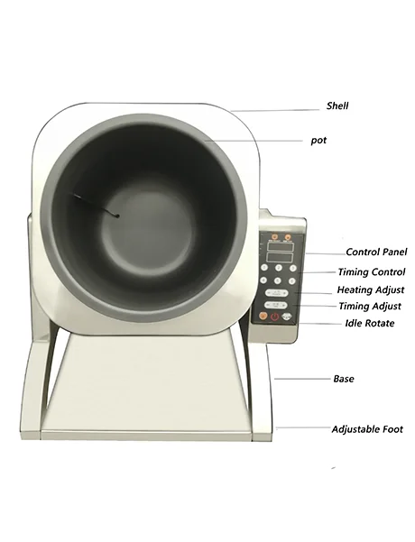High Quality Industrial Cooking  Automatic  machine automatic cooking machine multi-function stir-fry machine with non-stick pot