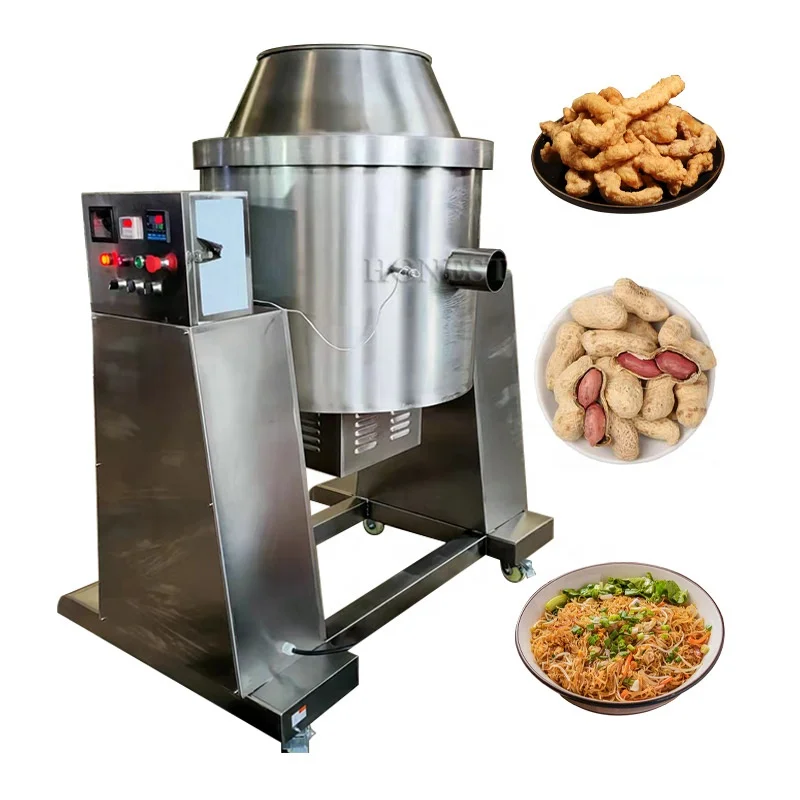 Automatische Wok-Machine Gebakken Rijst Uit China / Chili Gebakken Rijstcrackers Maken Machine / Gebakken Rijst Kookmachine