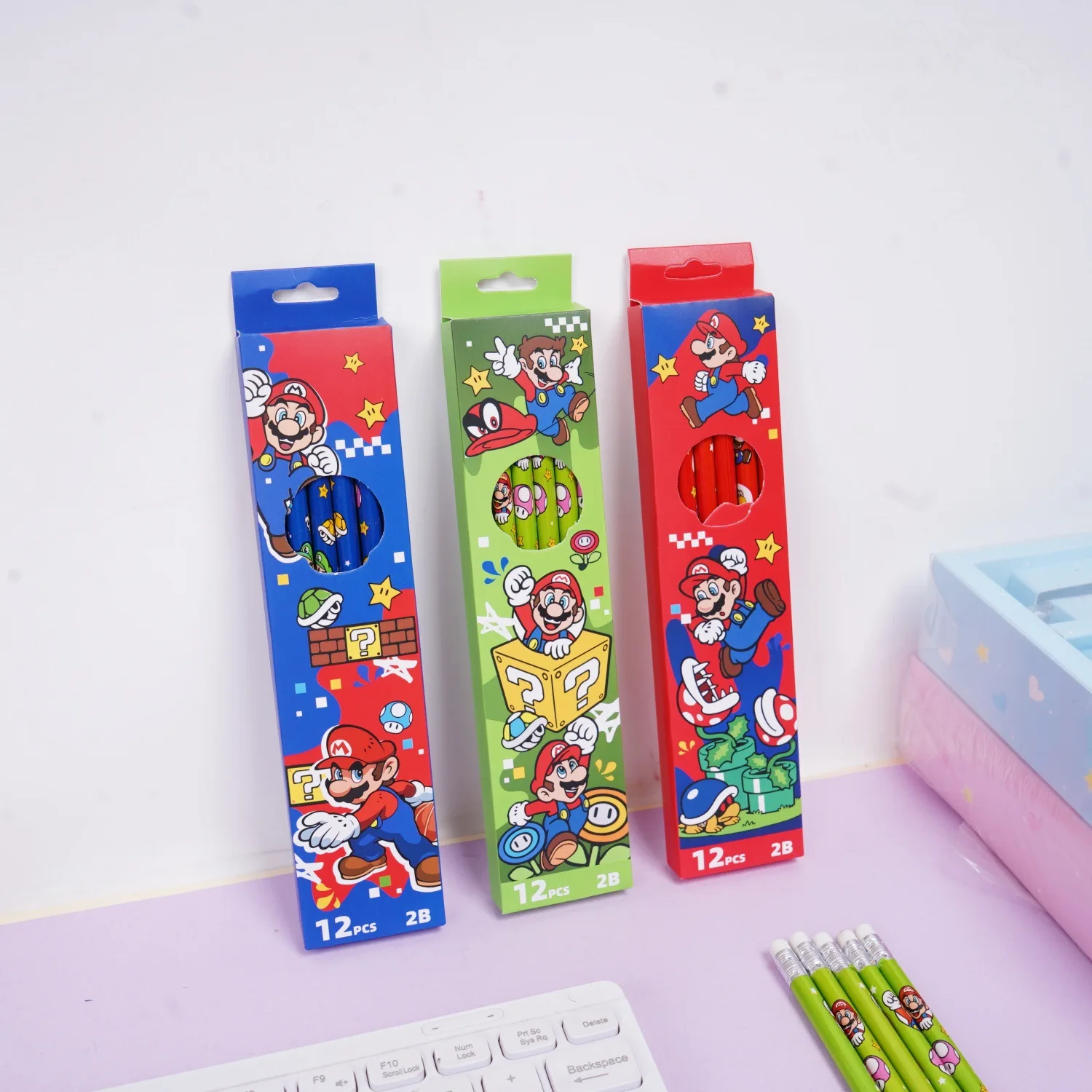 12pcs/set Cool Cartoon Pikaahu HB Pencil Anime Student Writing Pen Pencil School Drawing Stationery Stationery Supplies Gifts