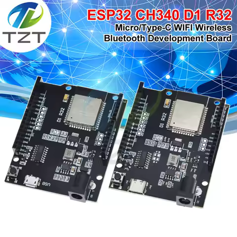 Type-c / MICRO USB ESP32 For Wemos D1 Mini For Arduino UNO R3 D1 R32 WIFI Wireless Bluetooth Development Board CH340 4M Memory