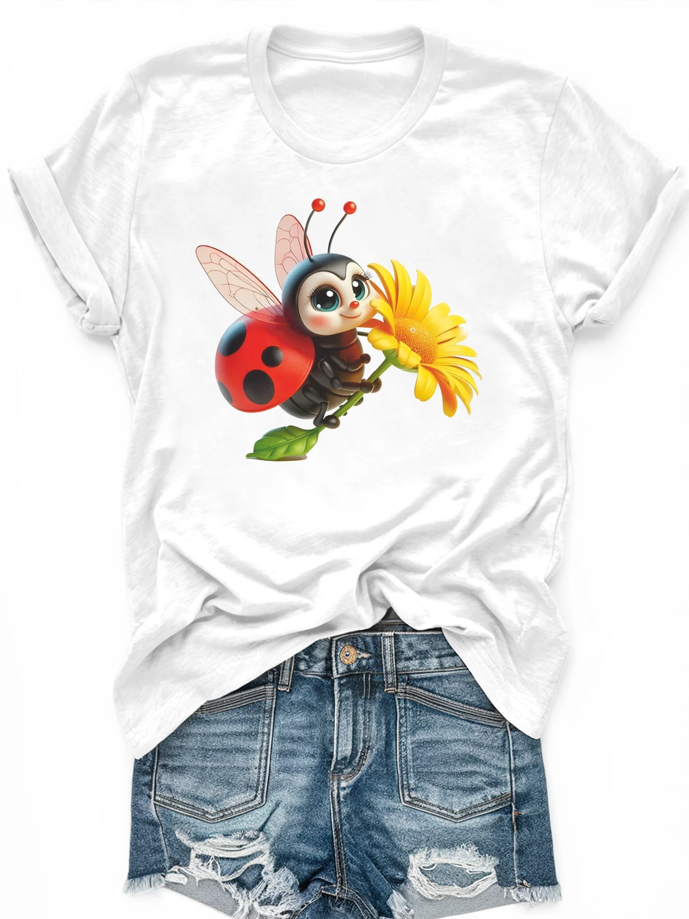 

Женская футболка с короткими рукавами и принтом размера PLUS, свободная и повседневная, мягкая, удобная и дышащая, для занятий спортом на открытом воздухе