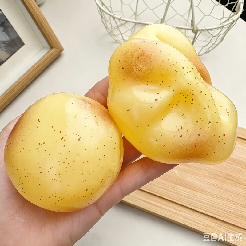 Squishy Fluid Potato Squishy Toy Rise Stress Ball, Realistic Fruits Fidget, Decompression Gift For Kids & Adults Anxiety Relief