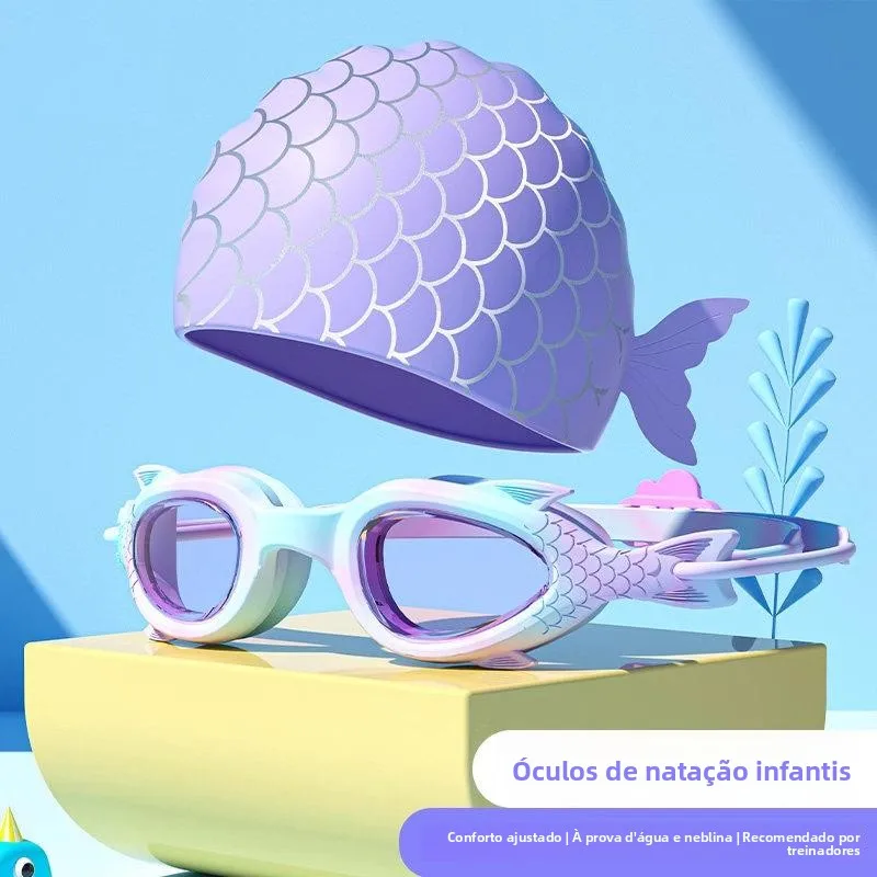 children's-swimming-goggles-and-cap-set-anti-fog-waterproof-small-frame-diving-goggles-clear-vision-kids-swimming-equipment