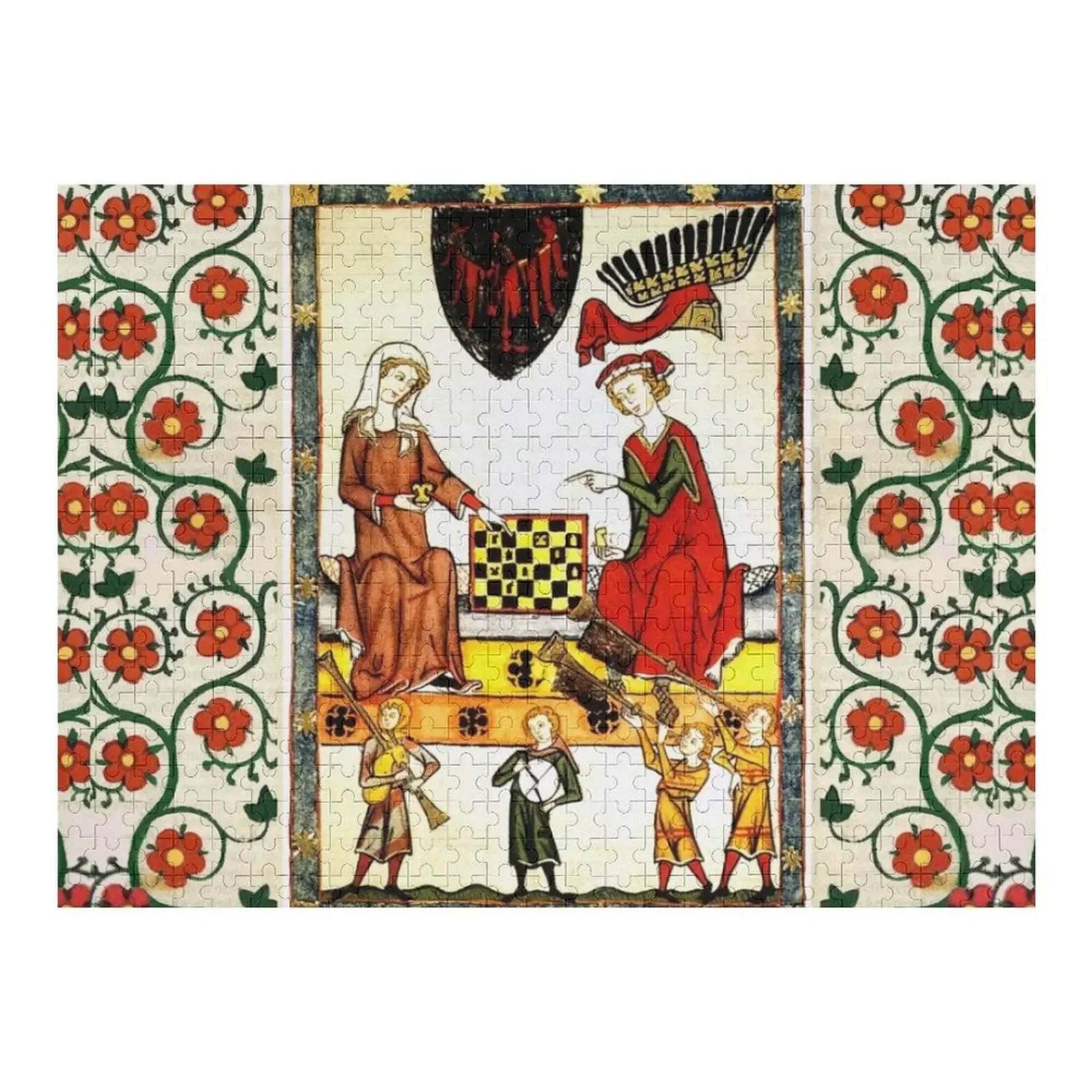 

СРЕДНЕВЕЧНЫЕ ЧЕСС-ПЛЕЕРЫ В КУРС С МУЗЫКАМИ И КРАСНЫМИ ДИНЫМИ РОСАМИ Пазл Деревянный Пазл с изображением животных по индивидуальному заказу