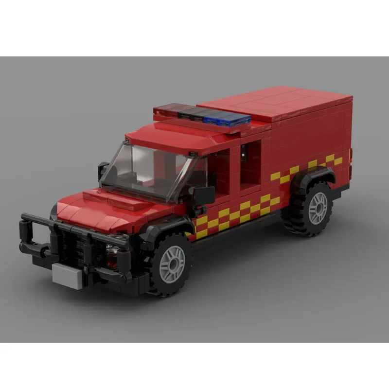 

Building Blocks MOC-52464 City Fire Brigade Vehicle Construction Model Ornament 329PCS Children's Birthday Gifts Christmas Toys