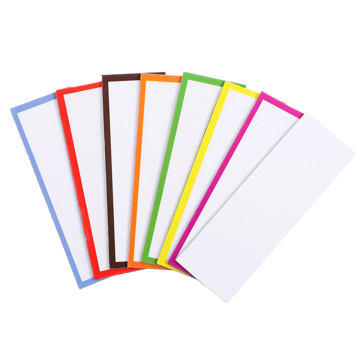 

54pcs Magnetic Name Tags Rewritable Labels for Pets Office Supplies Blank Stickers Kitchen File Folder Organization