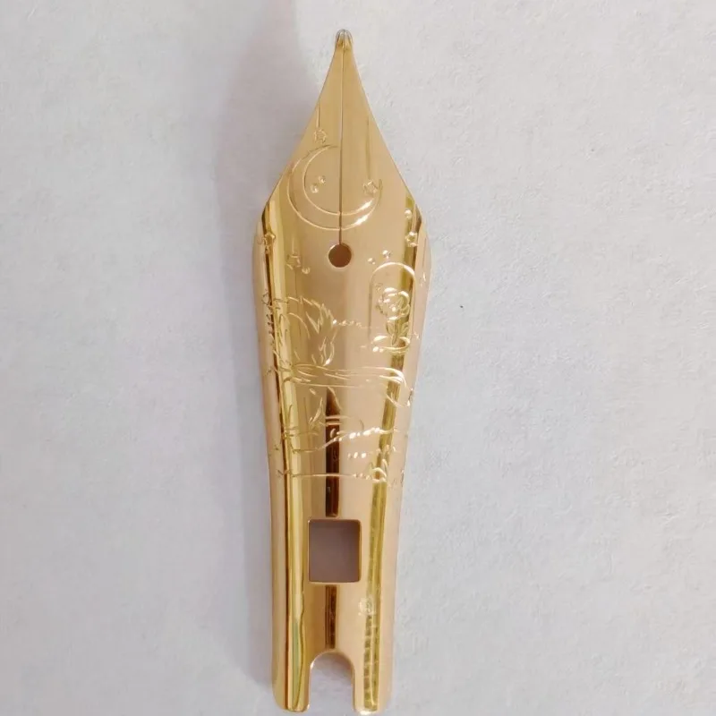 

No.6 #6 18K Gold Nib Rose Little Prince Fountain Pen Nibs Hand Polished 0.38EF 0.5F 0.7M Collection Ink Pen Tip 2026 New Gift