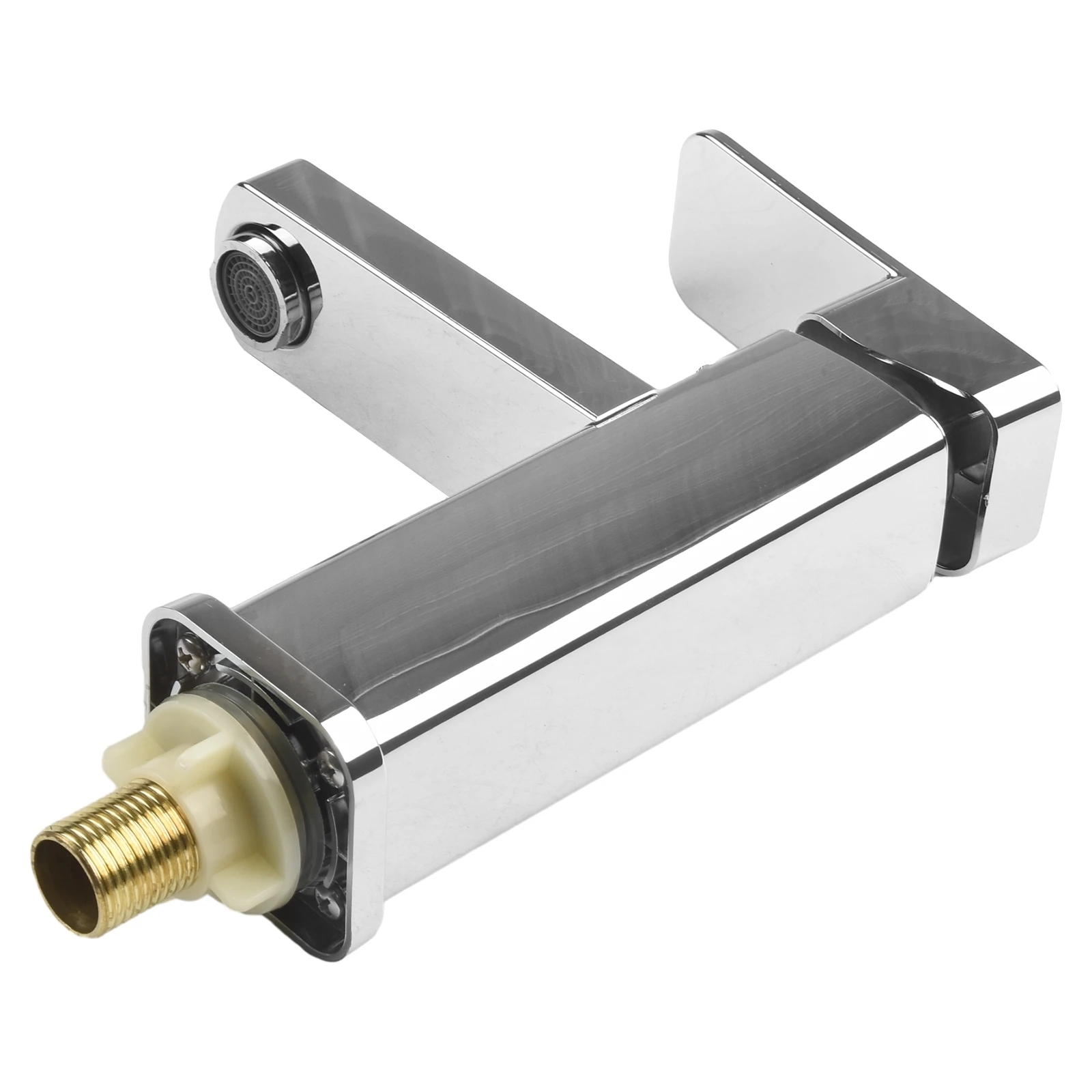 Grifo plateado para lavabo de baño, grifería de agua de mano, antisalpicaduras, anticaliente y caliente