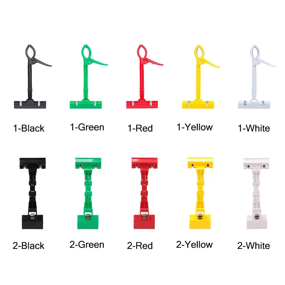 متعدد الألوان شارة السعر حامل لوازم السوبر ماركت عرض إعلاني تسميات الأسعار مقاطع البلاستيك ملصق المنتج الرف