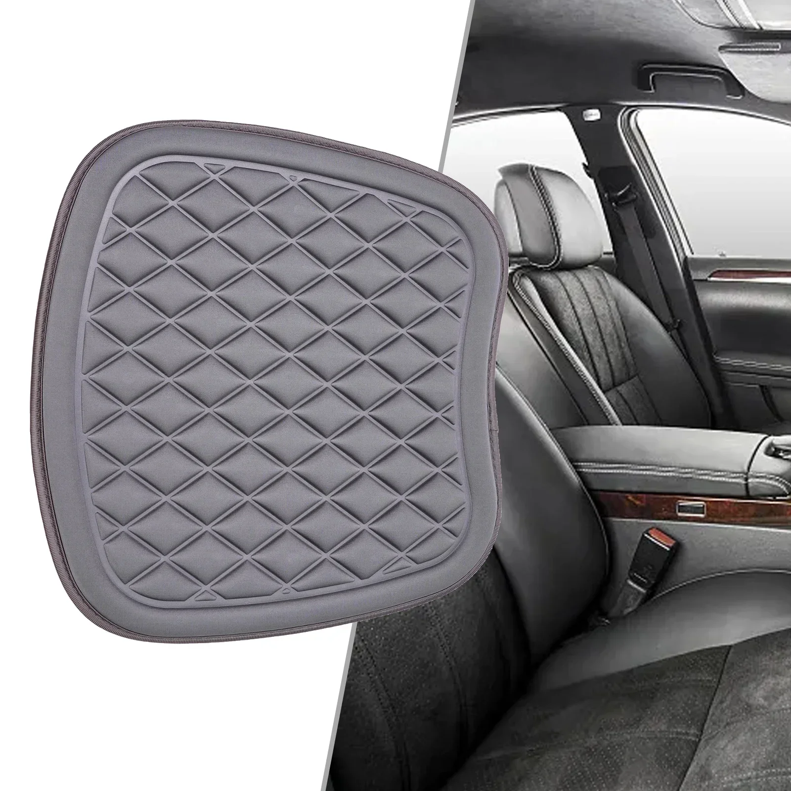 مقعد السيارة ​ وسادة 1 قطعة 44*48 سنتيمتر مقعد كرسي السيارة الماس على شكل رائعة الداخلية رغوة الذاكرة عدم الانزلاق مكتب