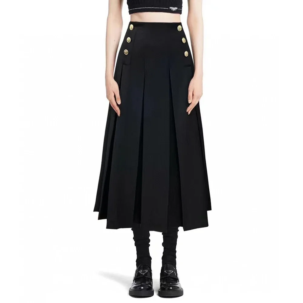 2023 Autumn And Winter New High-end Fashion Popular Ladies All-match Mid-length Skirt High-quality A-line Skirt