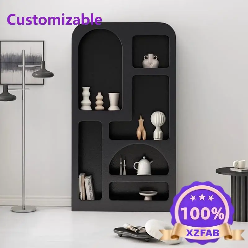 Factory Direct 2026 Living Room Floor Shelf Product Display Cabinet French Bookcase Internet celebrity Arched Small Cabinet Cave