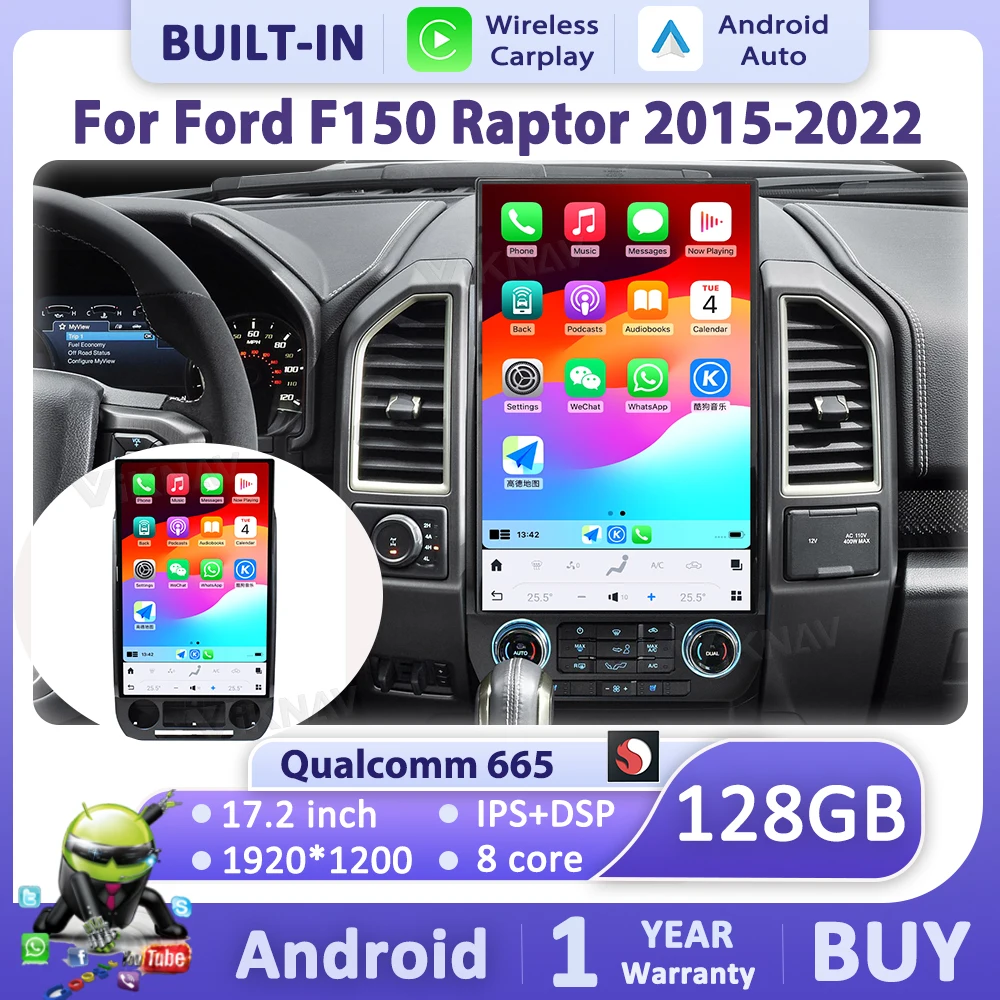 

Android 13 For Ford F150 F250 F350 F450 2015 - 2022 Car Radio 14.5 inch multimedia player Stereo GPS Navigation Head unit Audio