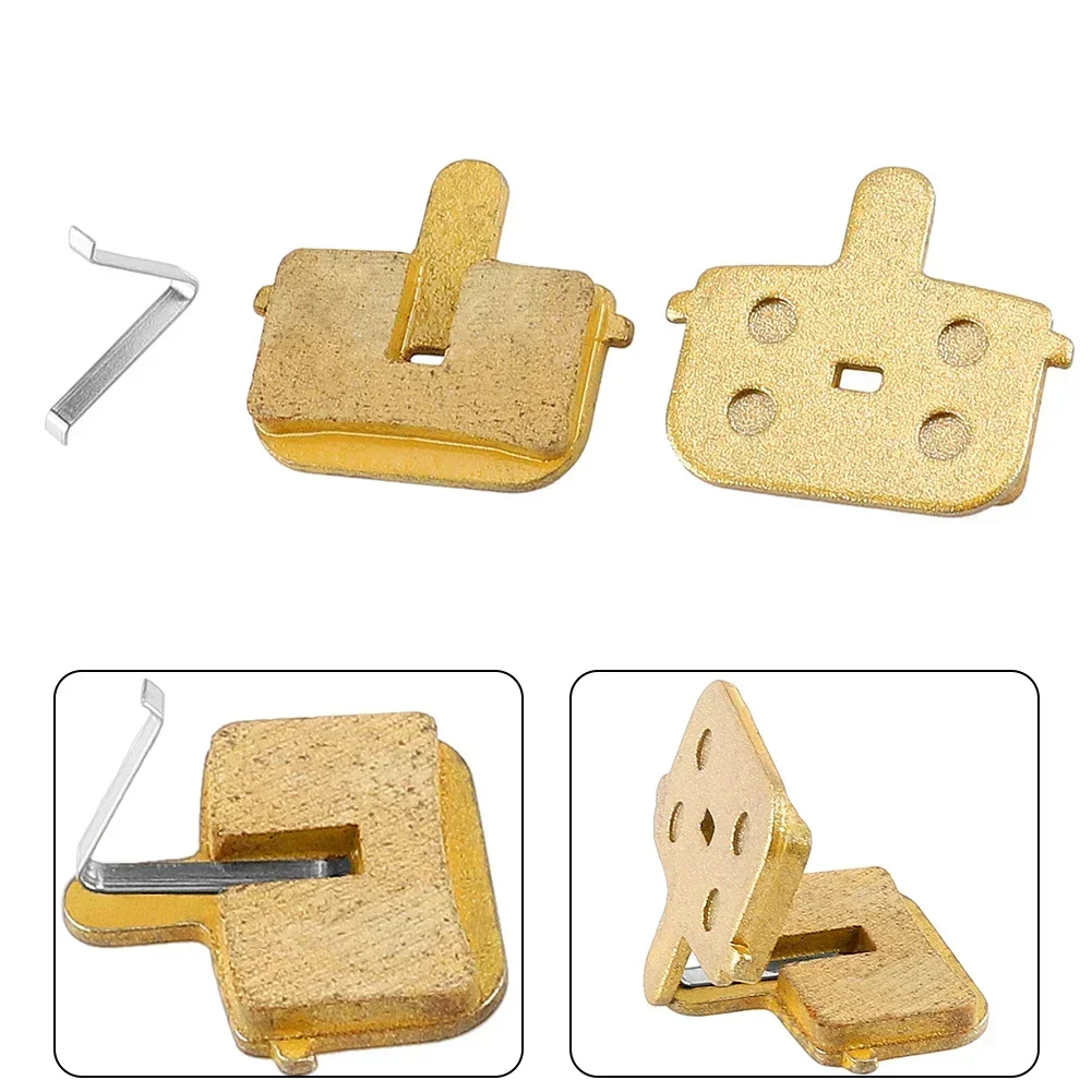 

Copper Pads Brake Pads Copper Material Copper-based Parent Metal Full Metal Gold Color Disc Brake Pads Ebike Accessories