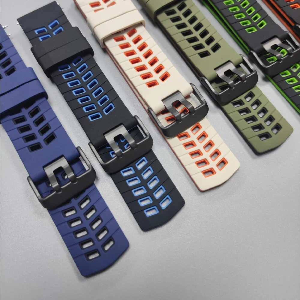 22 مللي متر استبدال حزام ساعة اليد ل Garmin Venu 4 3 2 45 مللي متر Forerunner 570 47 مللي متر 265 255 الموسيقى حزام الساعات Vivoactive 4 المطاط سوار