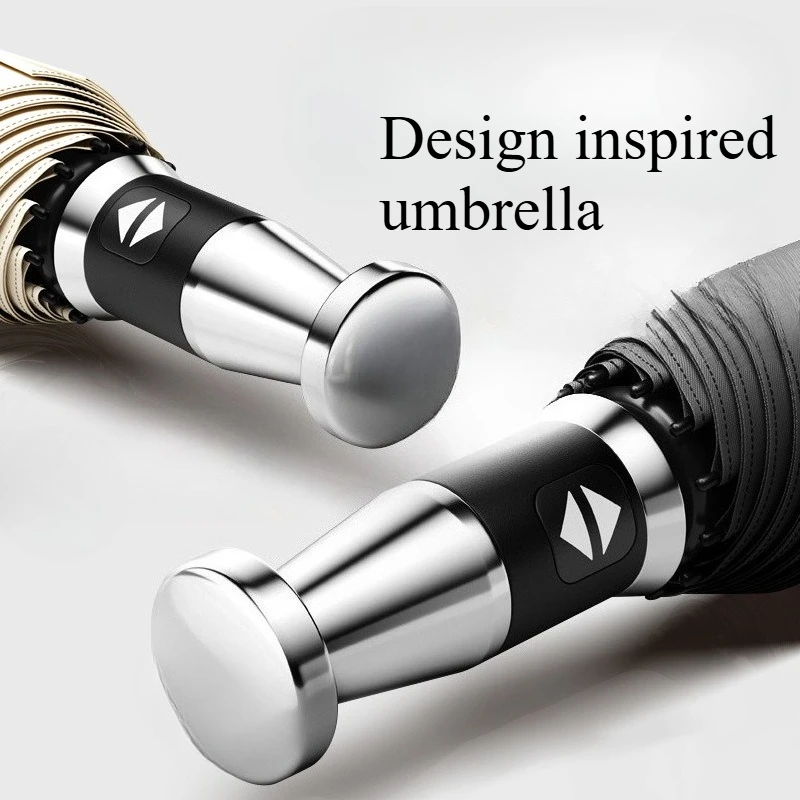 

Fully Automatic Umbrella for Both Weather and Sun Protection, Men's Enlarged Solid Folding Umbrella