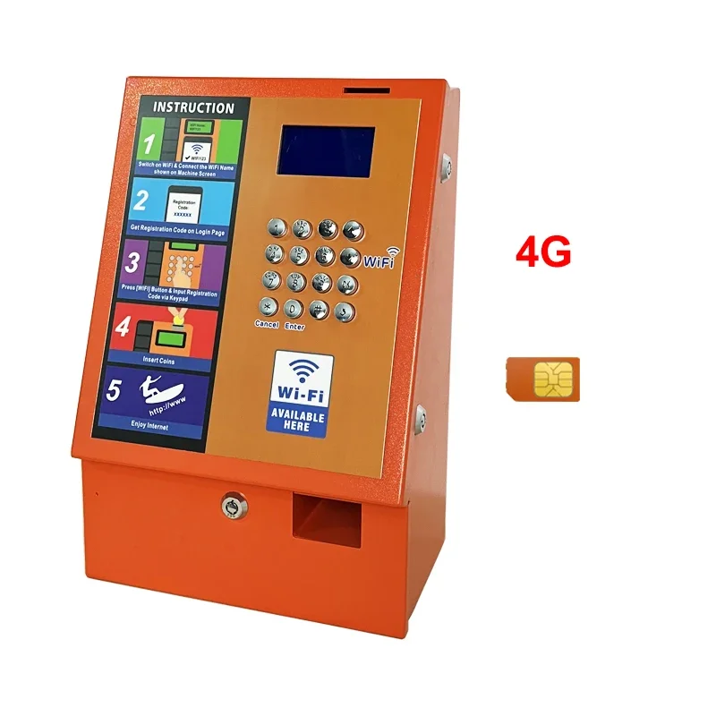 Trending Products 2022 Hotspot Business 4G Outdoor Coin WiFi Hotspot Distributeur Automatique WiFi Vending Machines